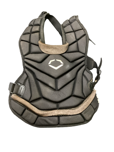 Used Evoshield CHEST PROTECTOR Catchers Chest Protector Black Adult 11613-S000188581