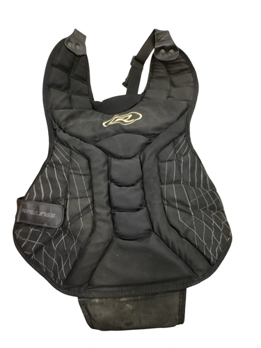 Used Rawlings CHEST PROTECTOR Catchers Chest Protector Black Junior 11613-S000188540