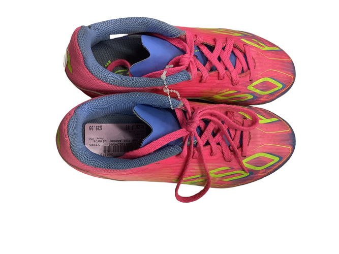 Used Adidas F50 Soccer Cleats Pink Junior 03 11613-S000188516