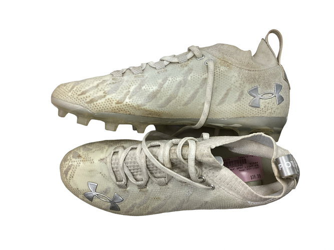 Used Under Armour SPOT LIGHT Adult FB Cleats White Senior 10 11613-S000188514