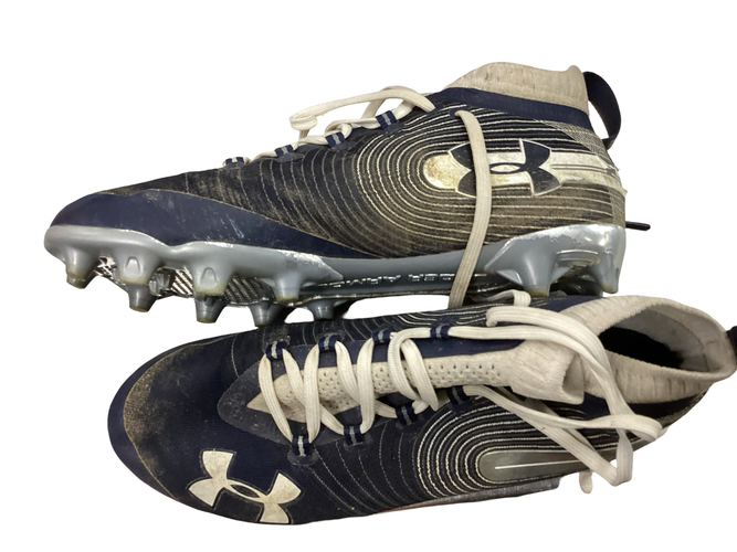 Used Under Armour SPOT LIGHT Adult FB Cleats Navy Blue Senior 10 11613-S000188513