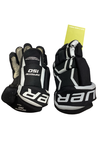 Used Bauer SUPEREME 150 Junior Gloves Black 8" 11613-S000188503