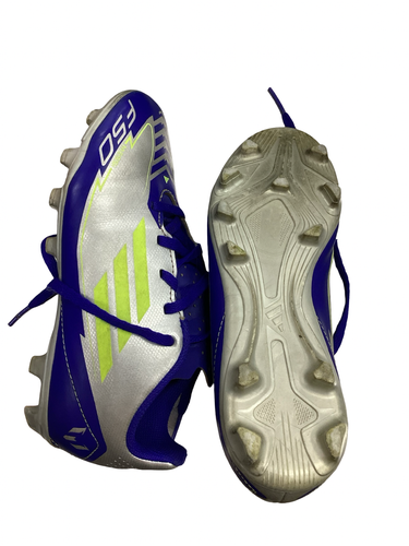 Used Adidas F50 MESSI Soccer Cleats Grey Junior 02 11613-S000188466