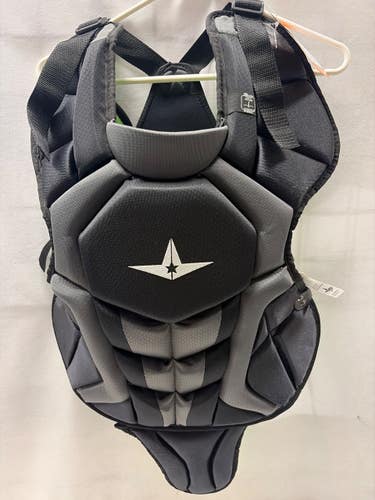 Used All Star CHEST PROTECTER Catchers Chest Protector Black Adult 11490-S000276815
