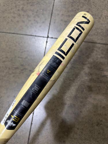 Used Rawlings ICON RBB513 BB/SB High School -3 Bat 32" 11605-S000225744