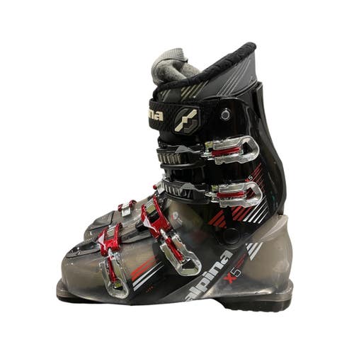 Used Alpina X5 Mens DH Ski Boot Black 305 MP - M12.5 11847-S000038027