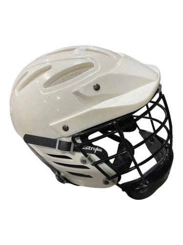 Used STRYKE Lacrosse Helmet White One Size 11847-S000038017