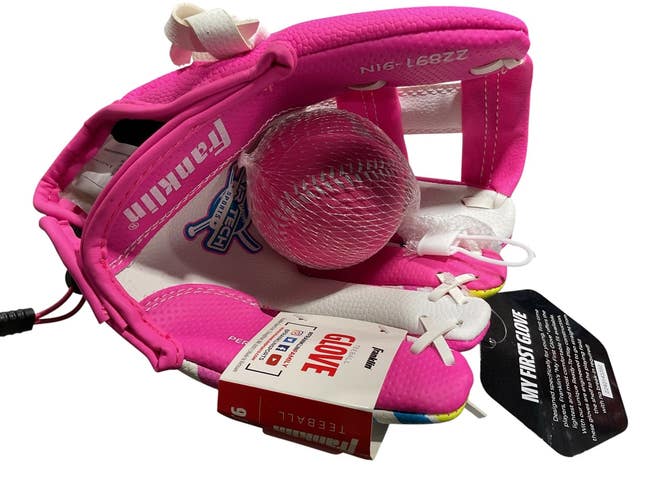 Used Franklin AIR TECH BB/SB Glove T-ball Pink 9" 11847-S000038092