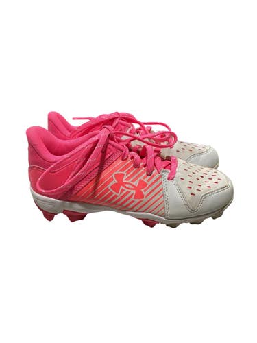 Used Under Armour BB/SB Cleats Pink Junior 03 11847-S000038082