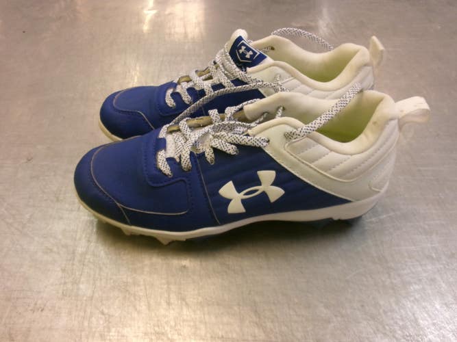 Used Under Armour CLEATS BB/SB Cleats Royal Blue Junior 04.5 11339-S000206047