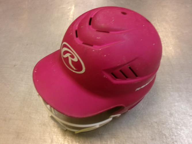 Used Rawlings HELMET/MASK Batting Helmet w/Mask Pink S/M 11339-S000205905