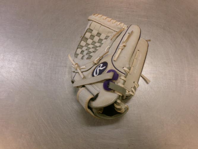 Used Rawlings SURE CATCH BB/SB Glove RH Throw Grey 12" 11339-S000206223