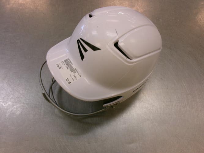 Used Easton ALPHA Batting Helmet w/Mask White MD 11339-S000206183