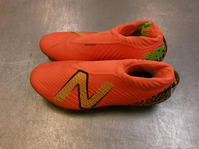Used New Balance Soccer Cleats Neon Orange Senior 6 11339-S000206164