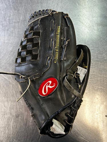 Used Rawlings RBG36B BB/SB Glove RH Throw Black 12 1/2" 11868-S000071453