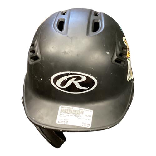 Used Rawlings BB HELMET Batting Helmet No Mask Black S/M 11846-S000109689