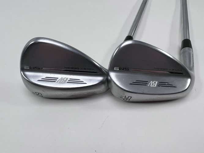 LEFTY Titleist Vokey SM9 Tour Chrome Wedge Set 56* 14 | 60* 10 Vokey Wedge LH