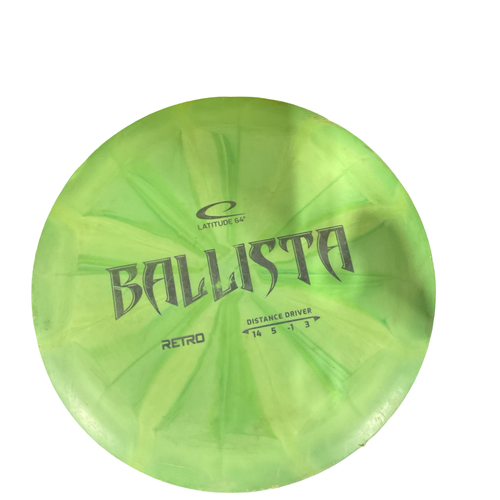 Used Latitude 64 BALLISTA Disc Golf Driver Green 11834-S000056075