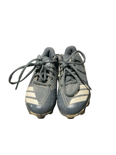 Used Adidas BASEBALL CLEATS BB/SB Cleats Grey Youth 12.0 11834-S000056022