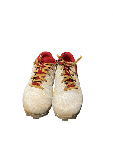 Used Under Armour UA AUTHENTIC BB/SB Cleats Cardinal And White Junior 04 11834-S000056240