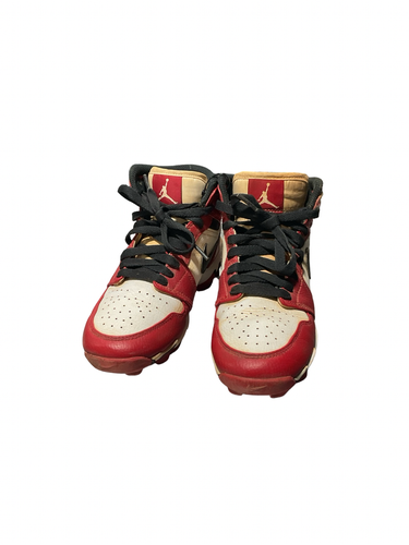 Used Nike AIR JORDAN HIGH TOP BB/SB Cleats Red Junior 02.5 11834-S000056174