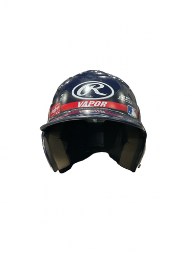 Used Rawlings VAPOR SZ 6 1/2-7 1/2 Batting Helmet No Mask Navy Blue One Size 11834-S000056109