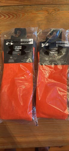 Orange Men's Large/Extra Large Under Armour Socks (New)