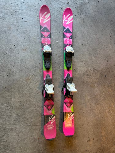 K2 Luv Bug 112 cm All Mountain Skis With Bindings (Used)