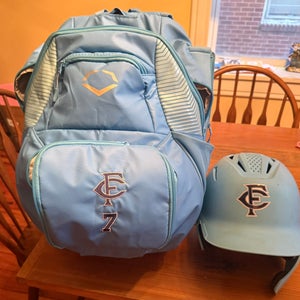 Blue Men's Large/Extra Large EvoShield helmet + bag (Used)