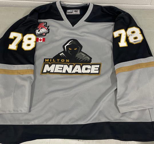Milton Menace Goalie Cut game Jersey