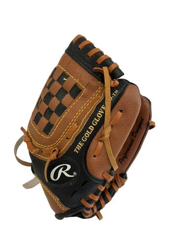 Used Rawlings Players Series 9.5" T-ball Brown And Black Glove 11692-S000156542