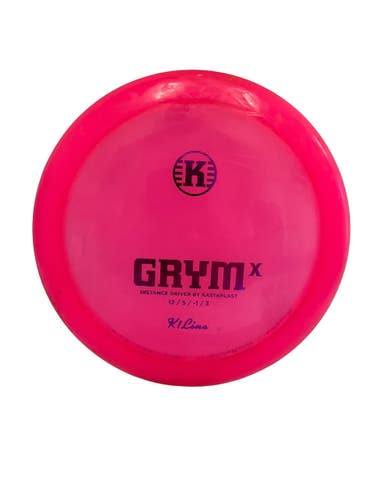 Used Kastaplast K1 Grym X 173g Disc Golf Driver Pink  11692-S000156483
