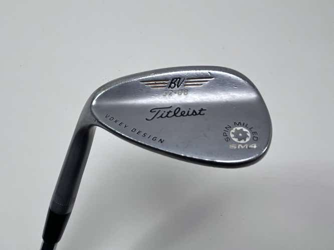 LEFTY Titleist Vokey Spin Milled SM4 Chrome Gap Wedge GW 52* 8 Bounce Wedge LH