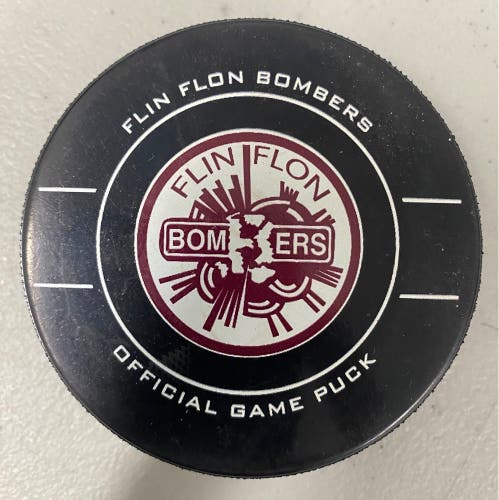 Flin Flon Bombers puck (SJHL)