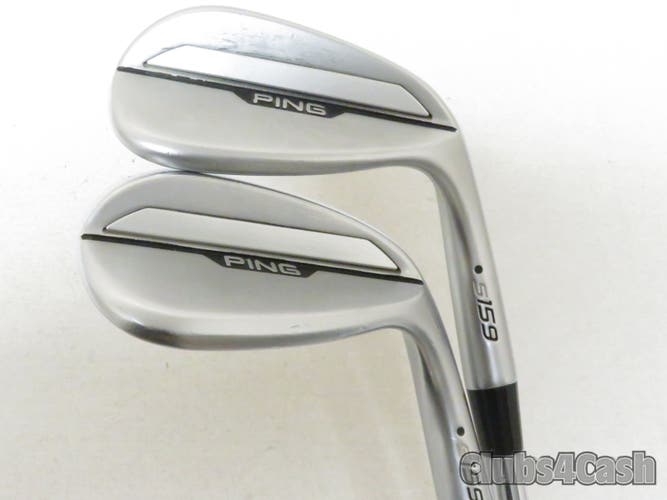 PING S159 Wedge Set Chrome Black Dot Dynamic Gold 120 S300 Stiff 50 & 54 S-12