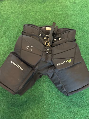Black Vaughn Ventus SLR3 Hockey Goalie Pants (Used) | Junior Large
