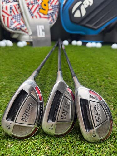 ADAMS - IDEAa12 OS - 4, 5, 6  iron Hybrid - Graphite - RH (3pcs)