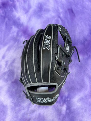 Black Wilson A2K RH Infield Baseball Glove 11.5" (New)