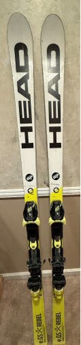 HEAD Rebels eGS Team Race 173 cm Racing Skis With Bindings Max Din 11 (Used)
