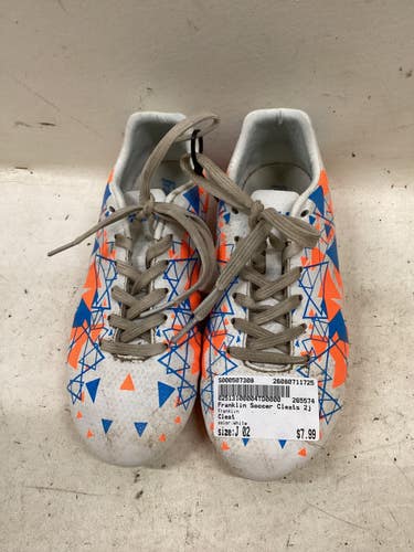 Used Franklin Soccer Cleats White Junior 02 11725-S000507308
