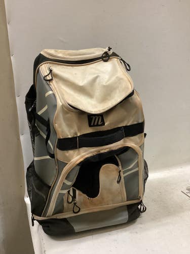 Used Marucci WHEELED BAG BB/SB Player Wheeled Bag White And Grey 11725-S000507352