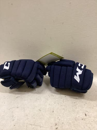 Used CCM LITTLE PREDS Youth Gloves Navy Blue 9" 11725-S000507387