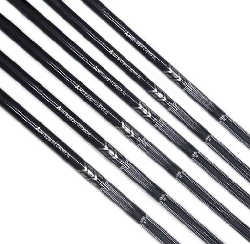 Mitsubishi MMT 6-PW+AW 85g Regular Flex Graphite Iron Shaft Set .355