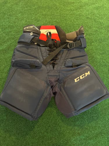 Blue CCM E2.5 Hockey Goalie Pants (Used) | Junior Small