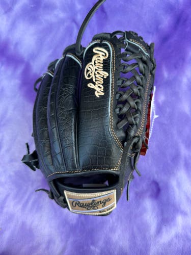 Black Rawlings Heart of the Hide RH Outfield Baseball Glove 11.25" (New)