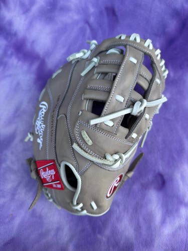 Gray Rawlings R9 RH First Base Softball Glove 12.5" (New)
