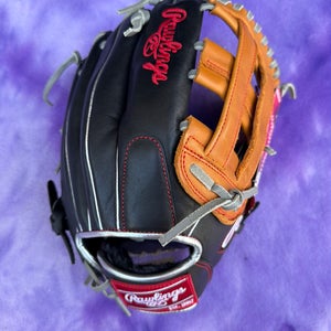 Black Rawlings R9 RH Outfield Baseball Glove 12" (New)