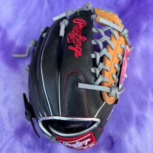 Black Rawlings R9 RH Outfield Baseball Glove 11.5" (New)