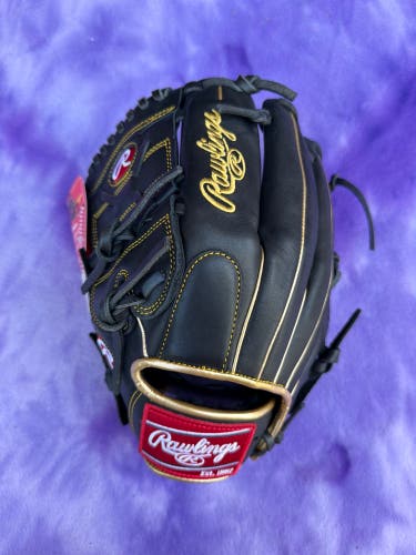Black Rawlings R9 LH Pitcher's Baseball Glove 12" (New)