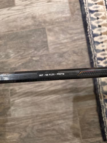 Intermediate CCM XF Ghost Right Handed Hockey Stick P90TM 55 Flex (barley Used)